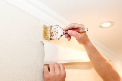 Pose de papier peint à Bursard — revêtements muraux et toiles de verre